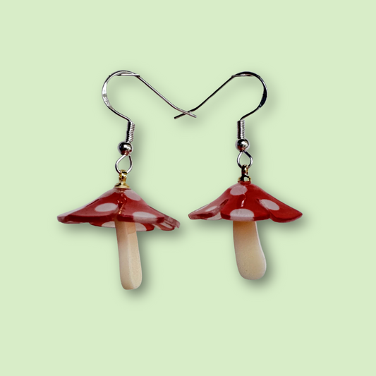 Mushroom Earrings