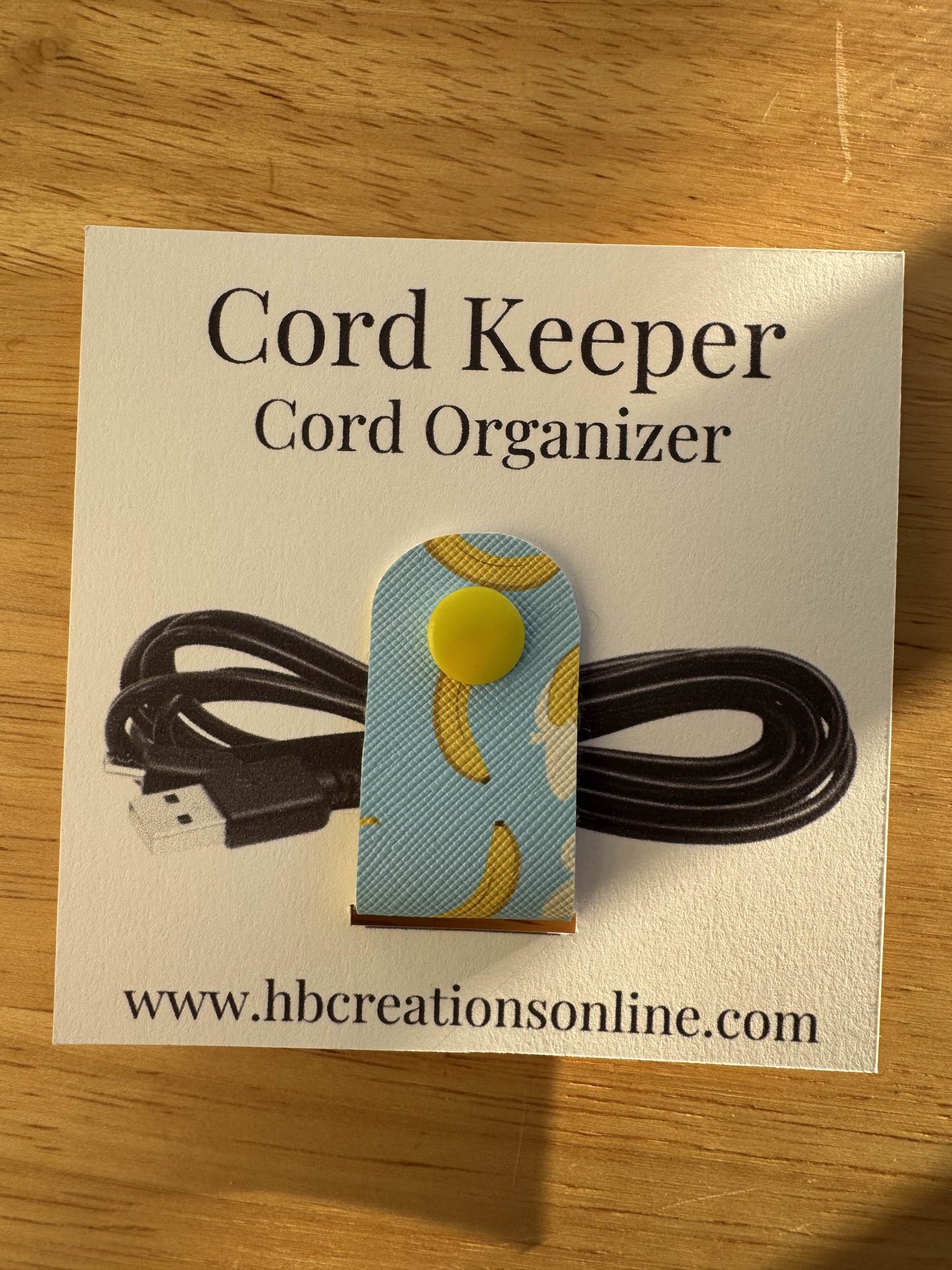 Banana Cord Keeper | Cord Organizer | Travel Cord Organizer