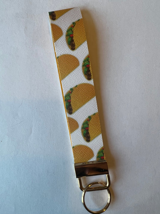 Taco Long Wristlet Keychain