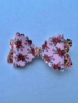 Poinsettia Hair Bow | Hair Accessories | Christmas Hairbow | Gifts for Girls | Stocking Stuffer