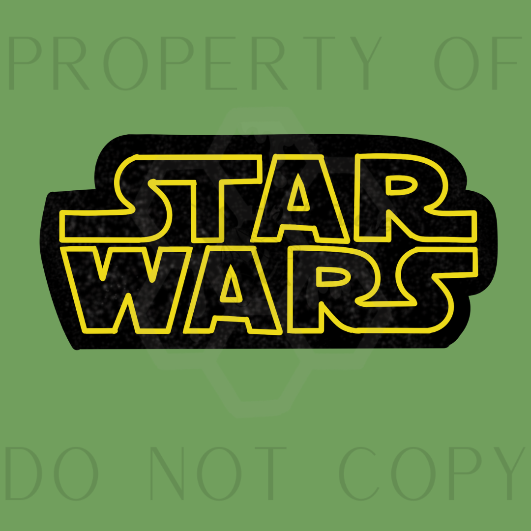 Star Wars Logo Vinyl Sticker | Waterbottle Sticker | Laptop Sticker | Water Resistant Sticker