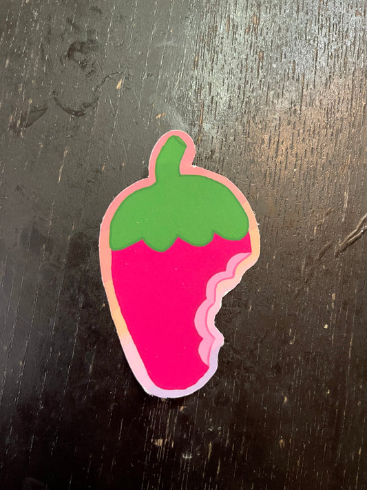 Rainbow Strawberry Vinyl Sticker | Laptop Sticker | Water Bottle Sticker | Vinyl Sticker