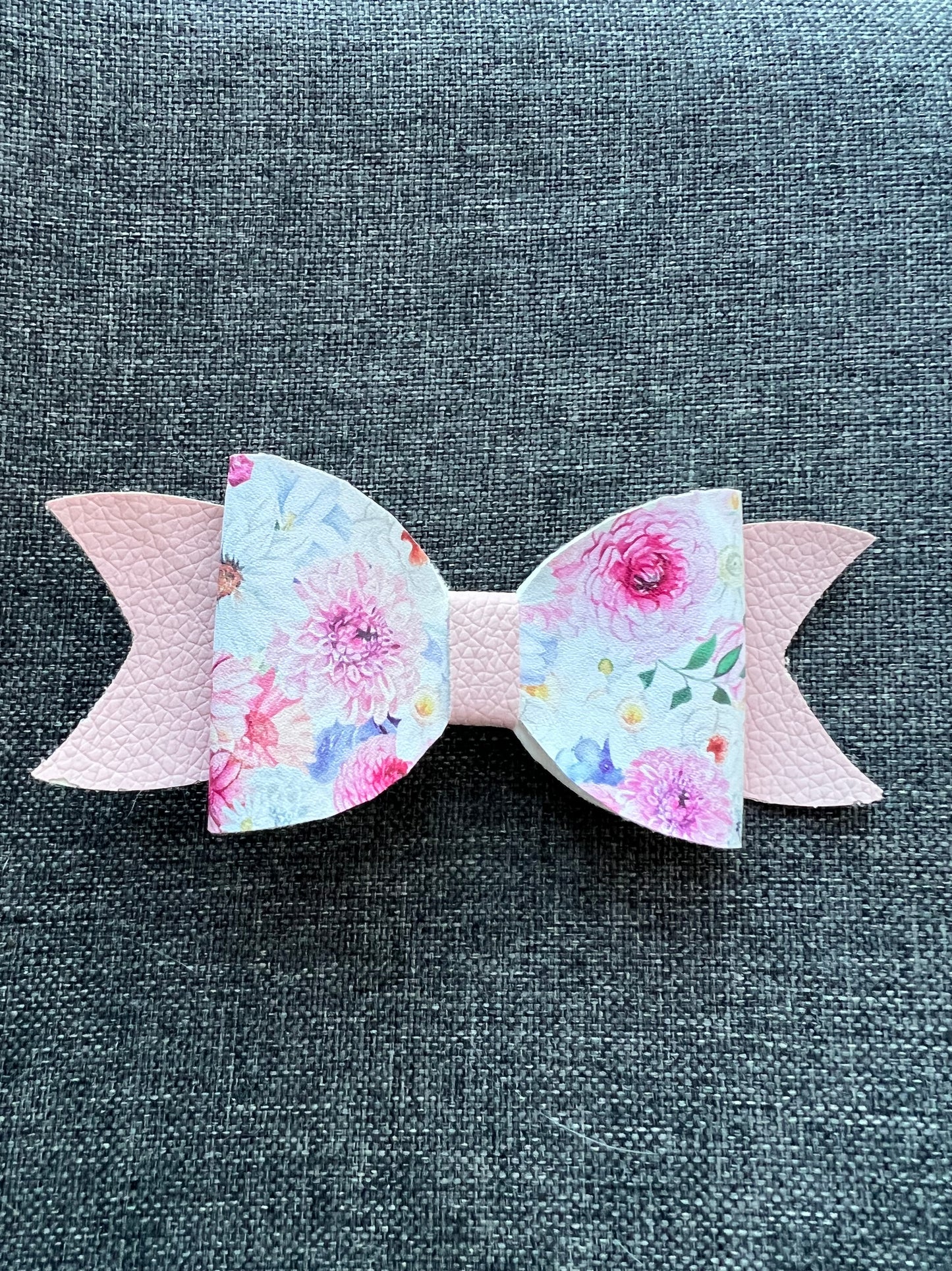 Spring Pink and Floral Hairbow