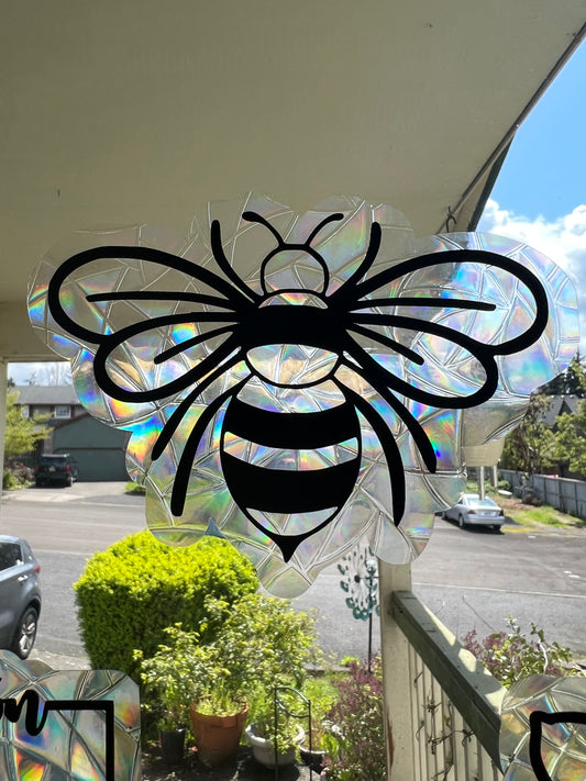 Honeybee Suncatcher Window Cling