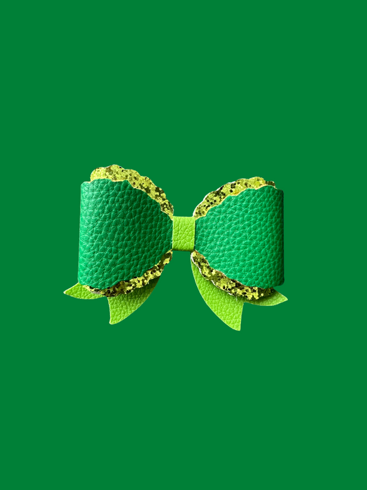 St. Patrick's Day Green Hairbow
