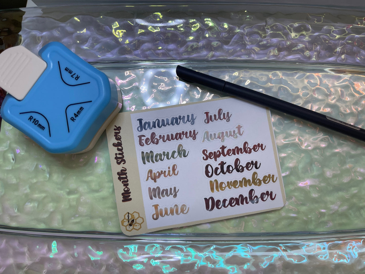 Months of the Year Planner Stickers