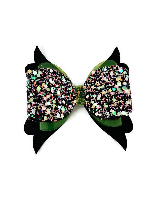 Glow in the Dark Chunky Halloween Hairbow | Kids Hairbow | Adult Hairbow