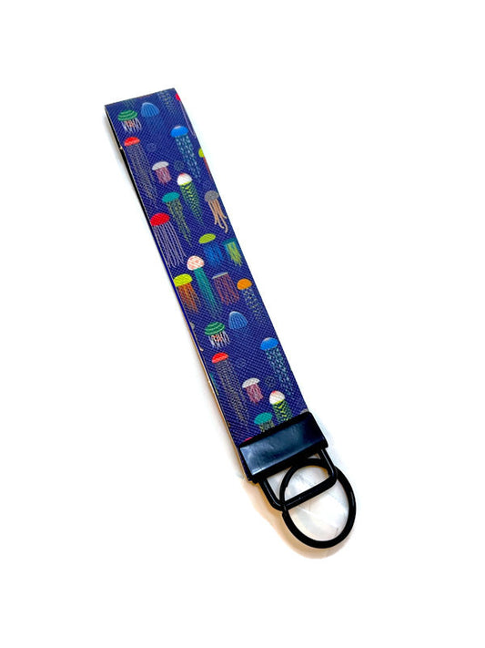 Jellyfish Wristlet Keychain